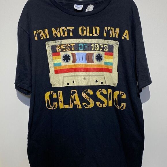 Port & Company Men's Short Sleeve Statement Casual T-Shirt Black Size 2XL - Picture 1 of 7